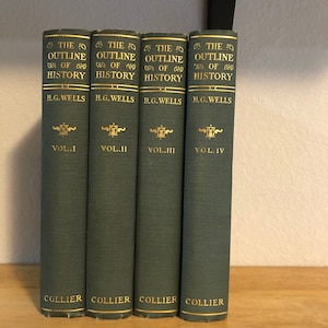 Der Umriss der Geschichte als einfache Geschichte des Lebens und der Menschheit, 1925 P.F. Collier and Son Company, 4er Set