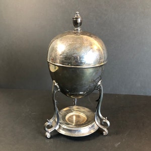 Vintage Sheffield Silverplate Egg Coddler #5152 by Joseph Rodgers & Sons | Ornate Breakfast Server | Elegant Antique Kitchen Décor