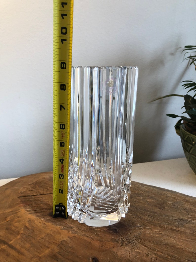 Polish Handmade 24 Pbo Lead Crystal Vase Made by Sullivans in Etsy