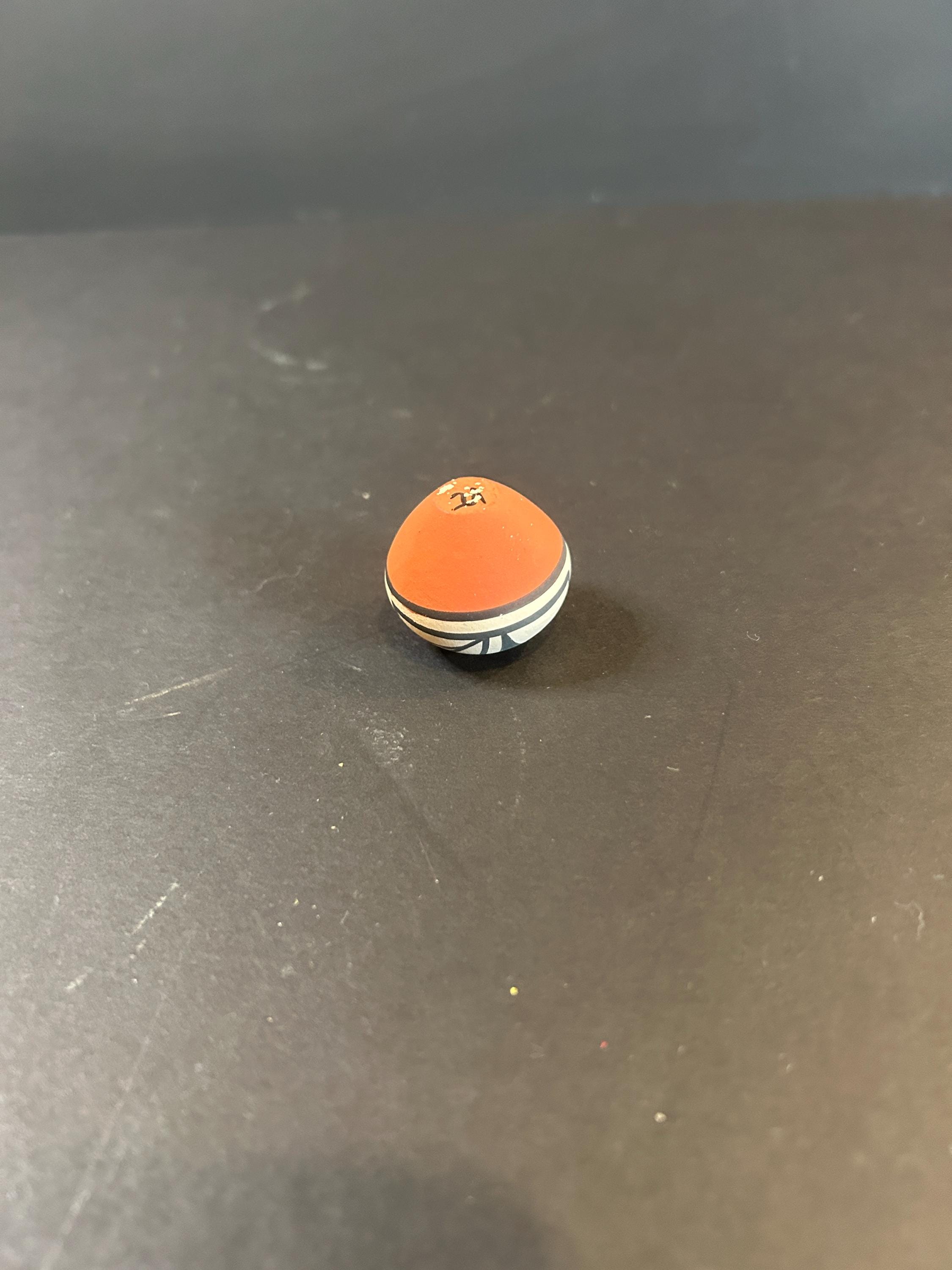 Vintage Acoma Pueblo Miniature Seed Pot: Hand-painted Native