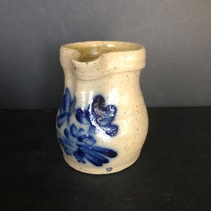 Handmade Vintage Studio Potter Salt Glaze 5.5" Pitcher, Signed
