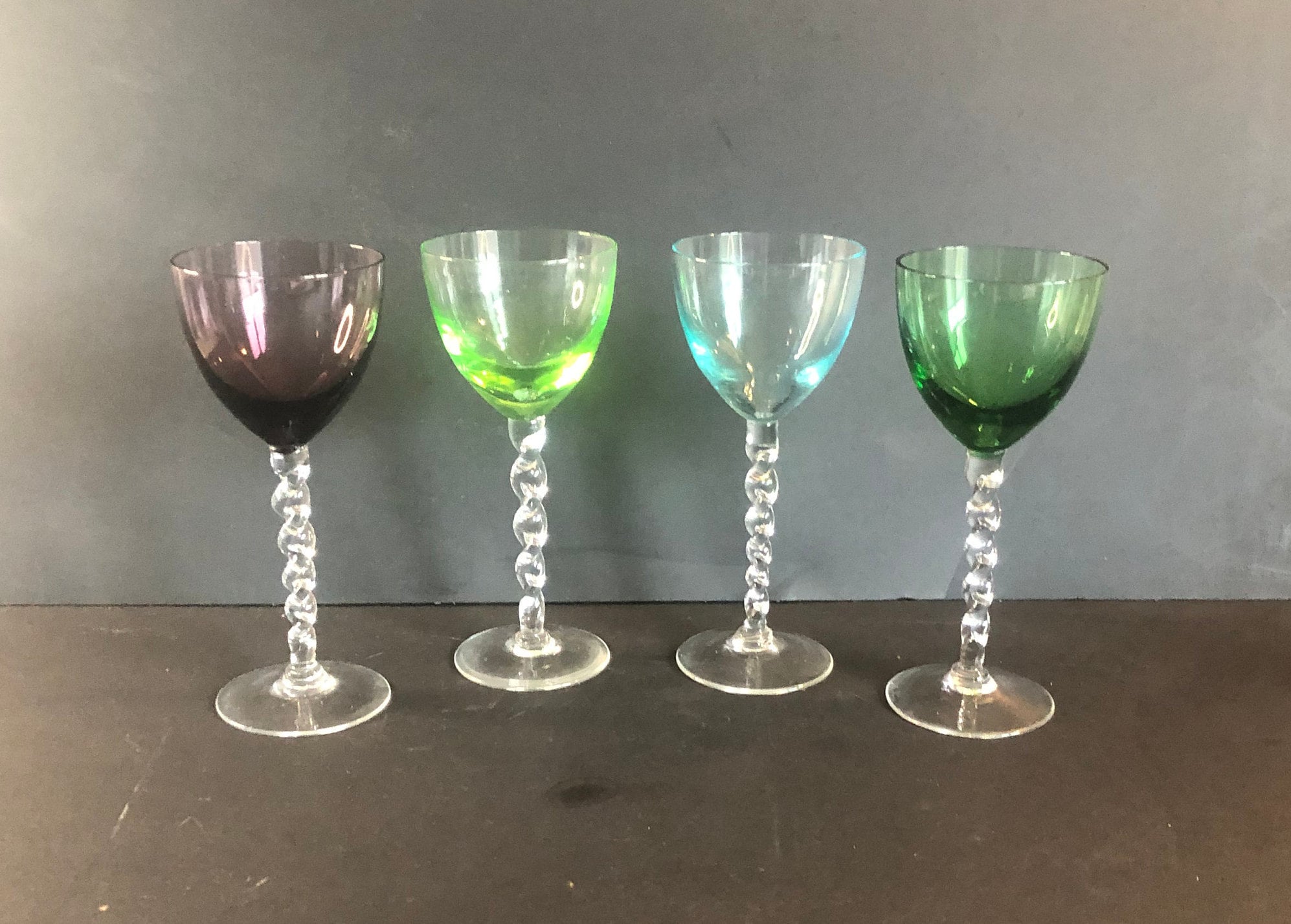 Squiggle Stem Martini Glass – Sunbeam Vintage