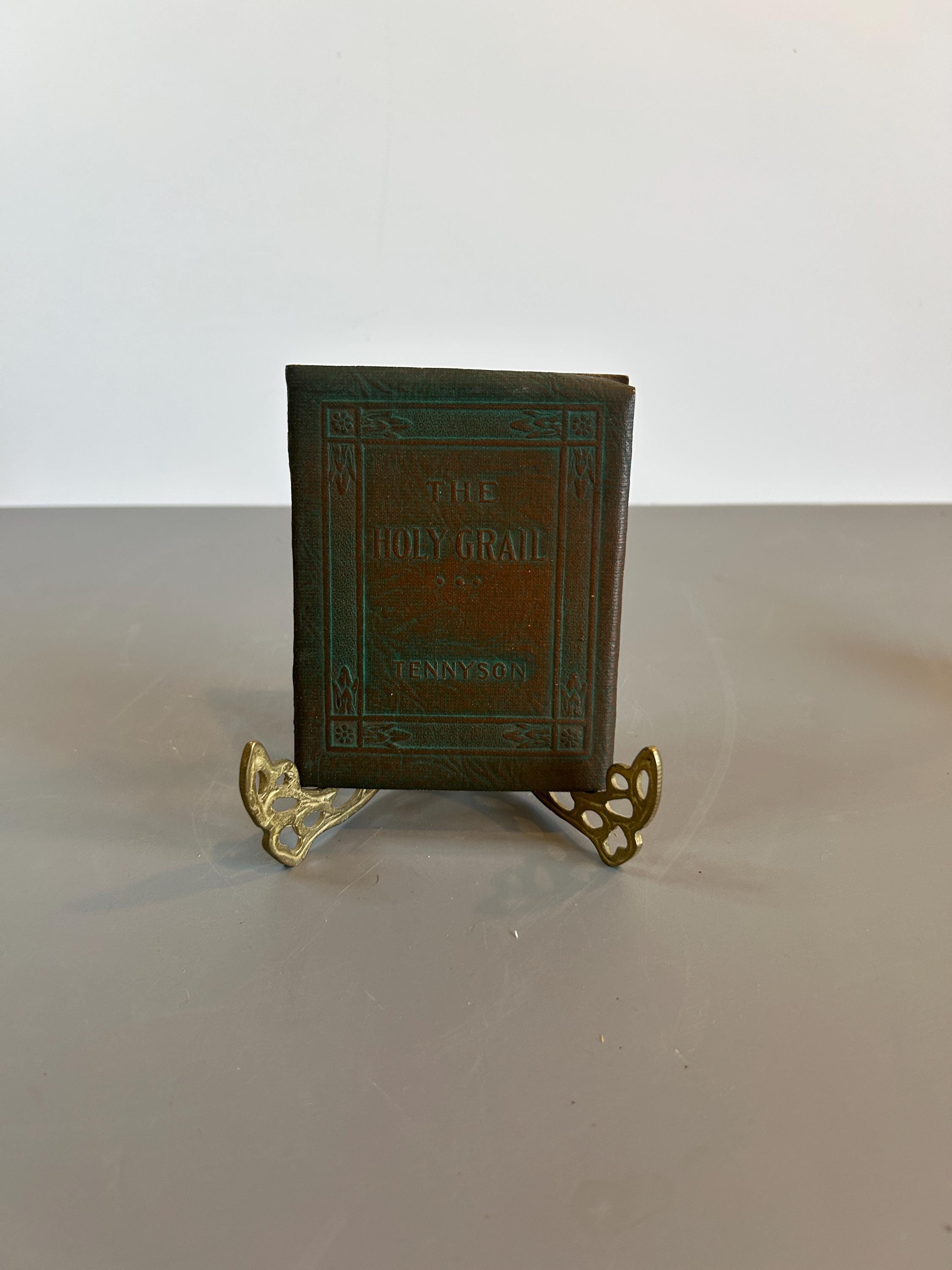 Vintage Little Leather Library: the Holy Grail by Tennyson, 1930s