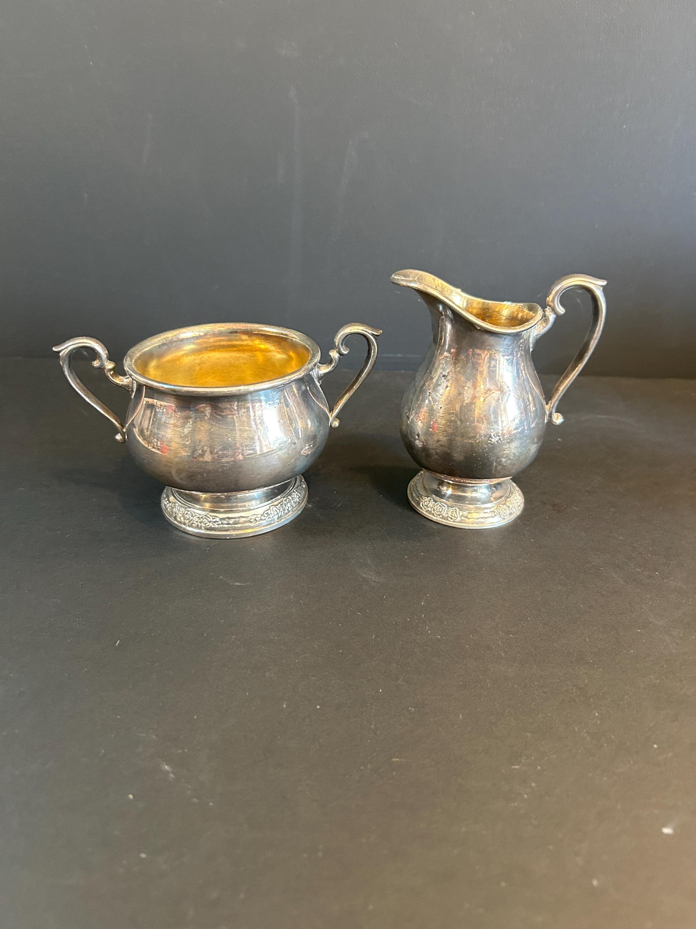 Vintage International Silver Company Camille Creamer and Sugar Set