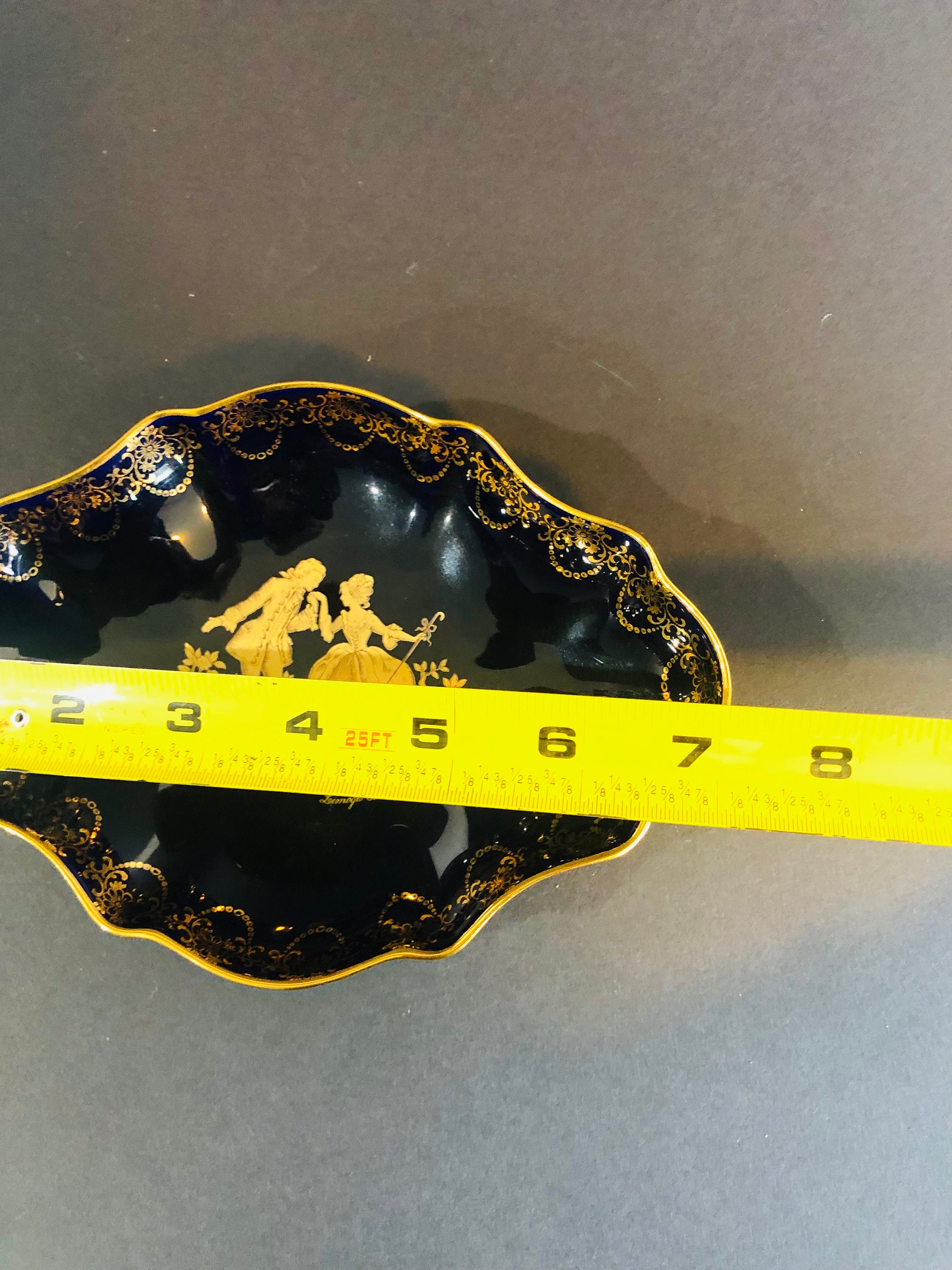 LimogesCastel皿22kGold小物入れ