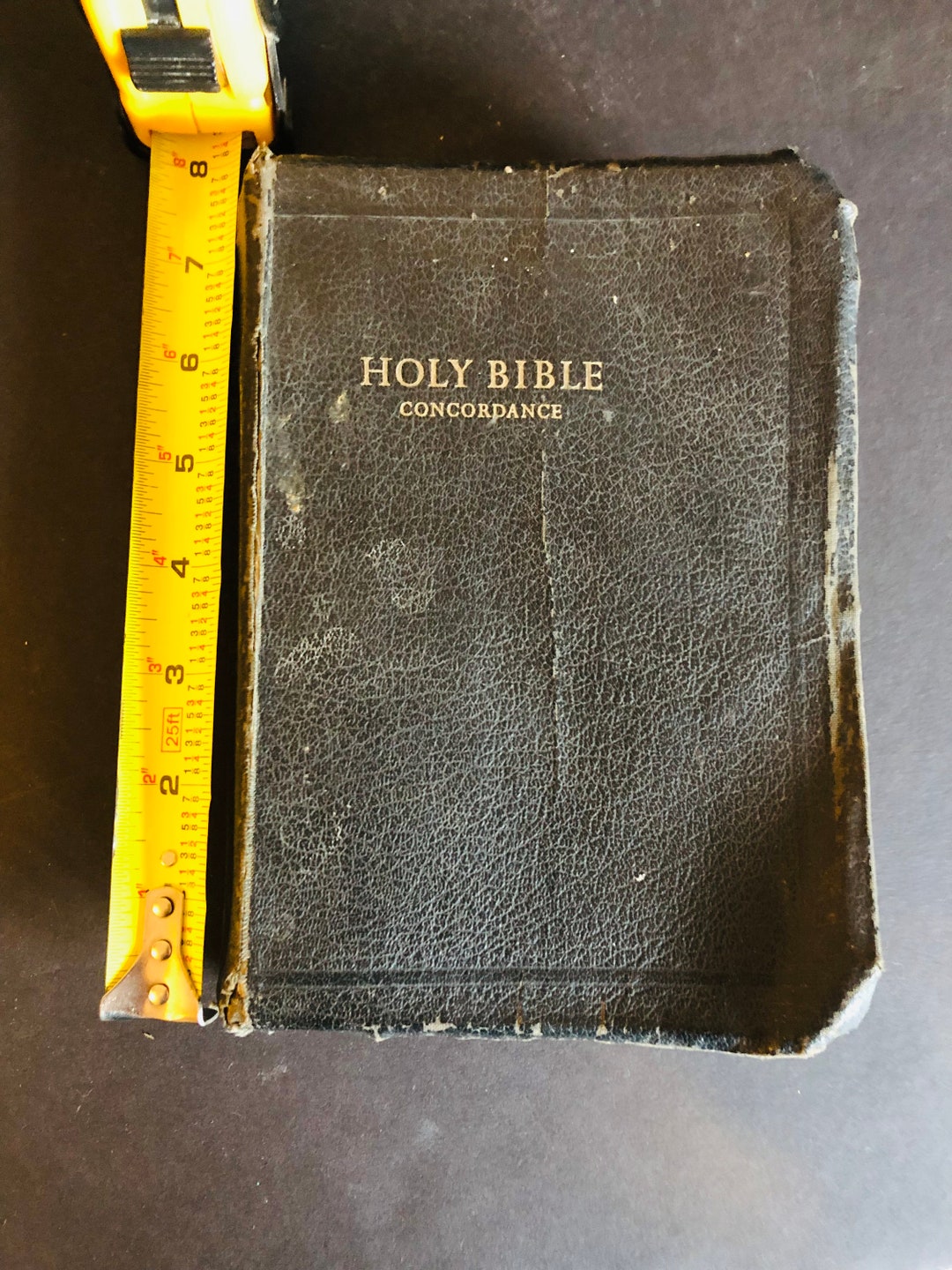 Vintage Bible With Leather Cover Etsy