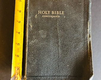 Vintage Bible with Leather Cover