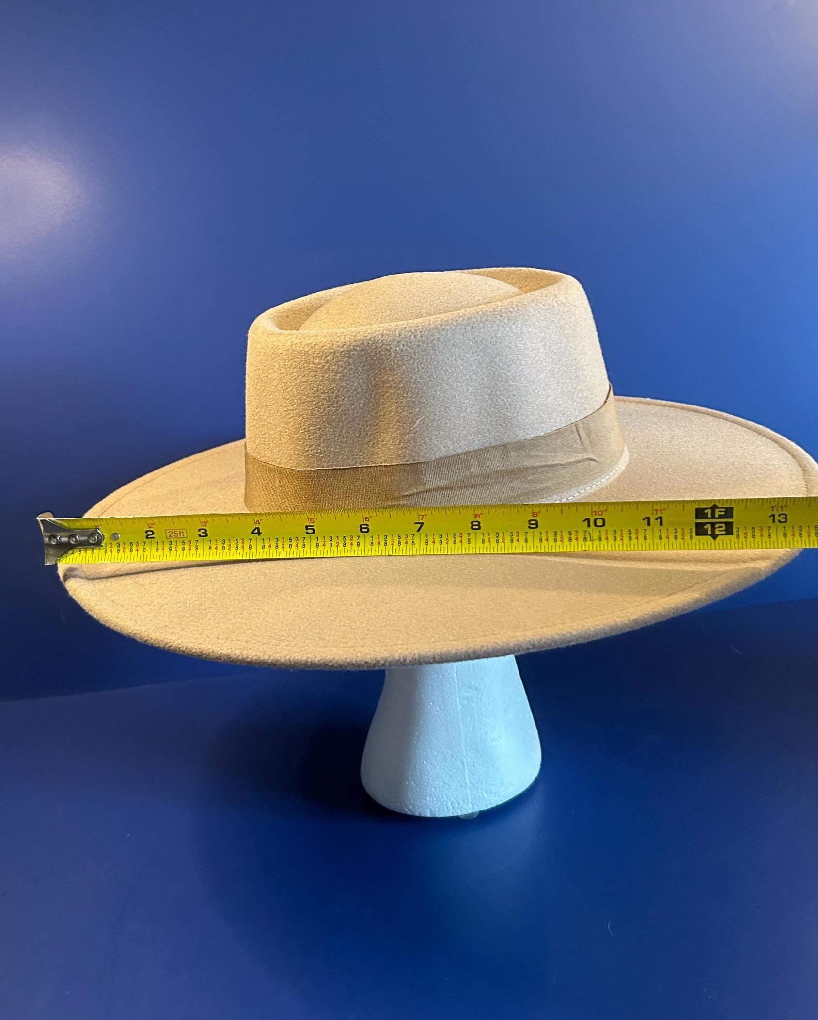 Fedora Boho Western Rancher Hat Cream Wide Brim Fedora Ace Card Feather Trim Feathers and Card Wide Brim Fedora Hat - Etsy main image 2