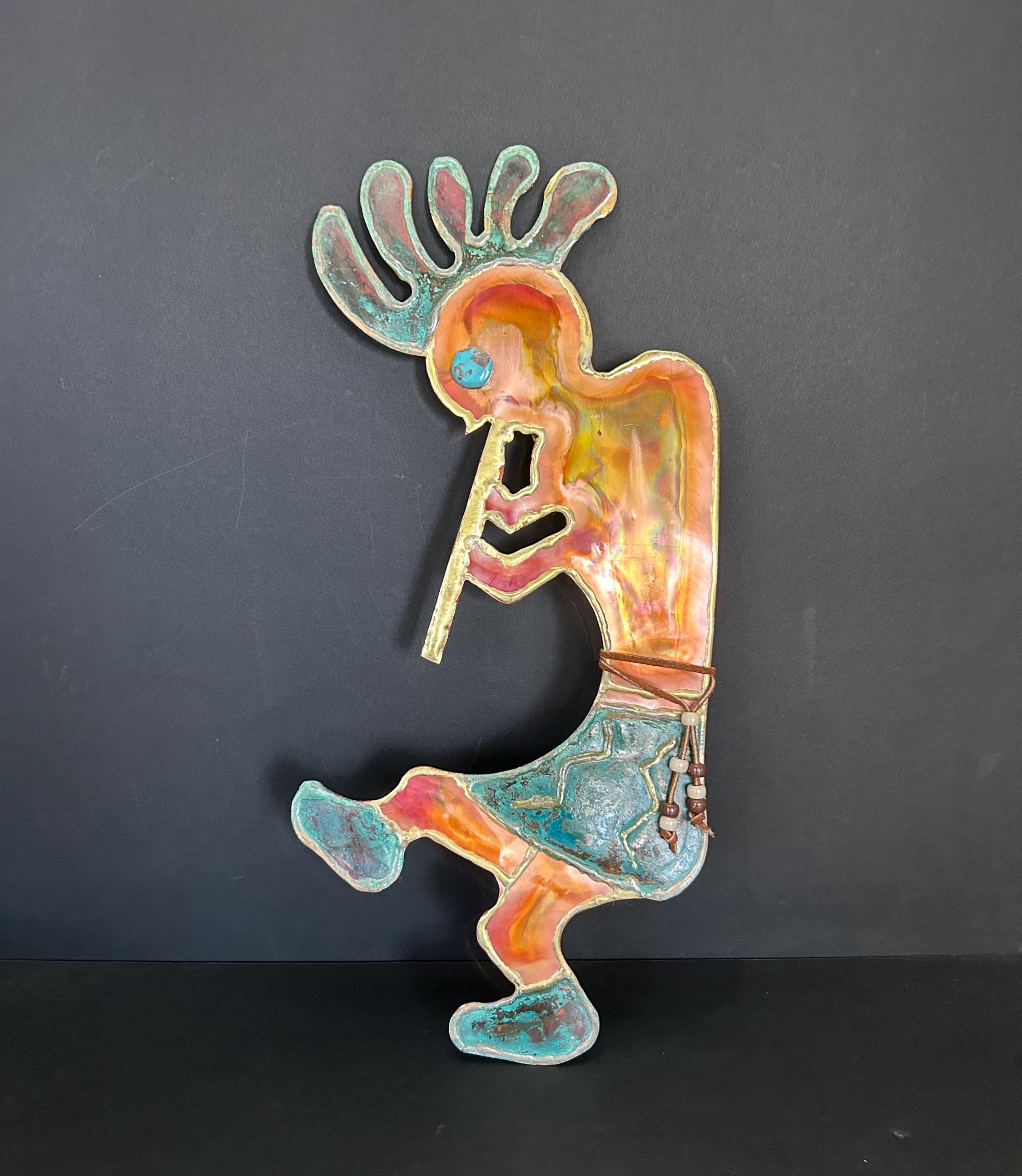 Kokopelli metal sculpture - Etsy 日本