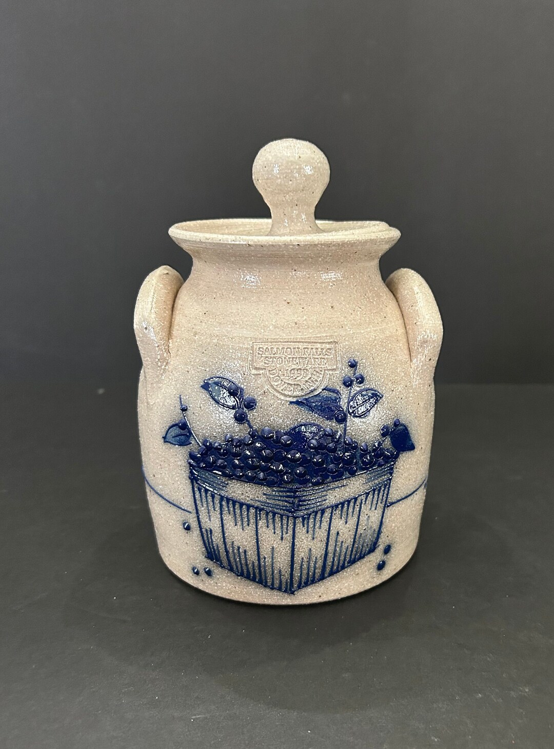 1998 Salmon Falls Pottery Stoneware Salt Glaze From New Etsy