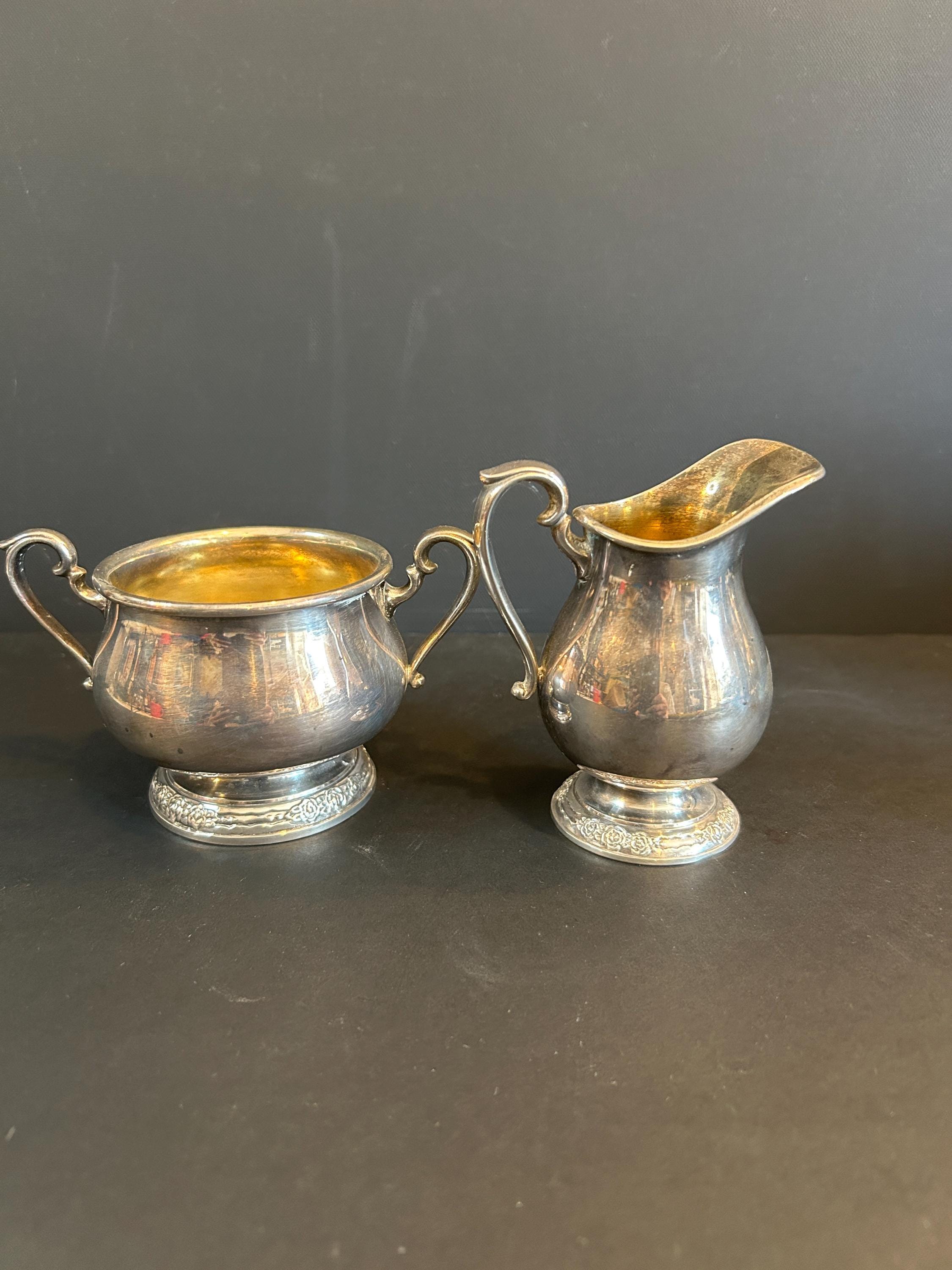 Vintage International Silver Company Camille Creamer and Sugar Set