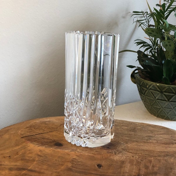 Poland Cut Crystal Vase Etsy
