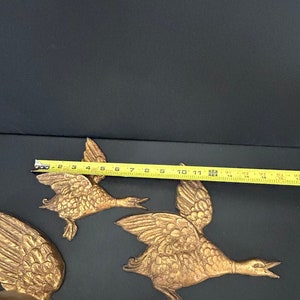 Beautiful Vintage Cast Metal Flying Geese Wall Decor Mid Century image 5