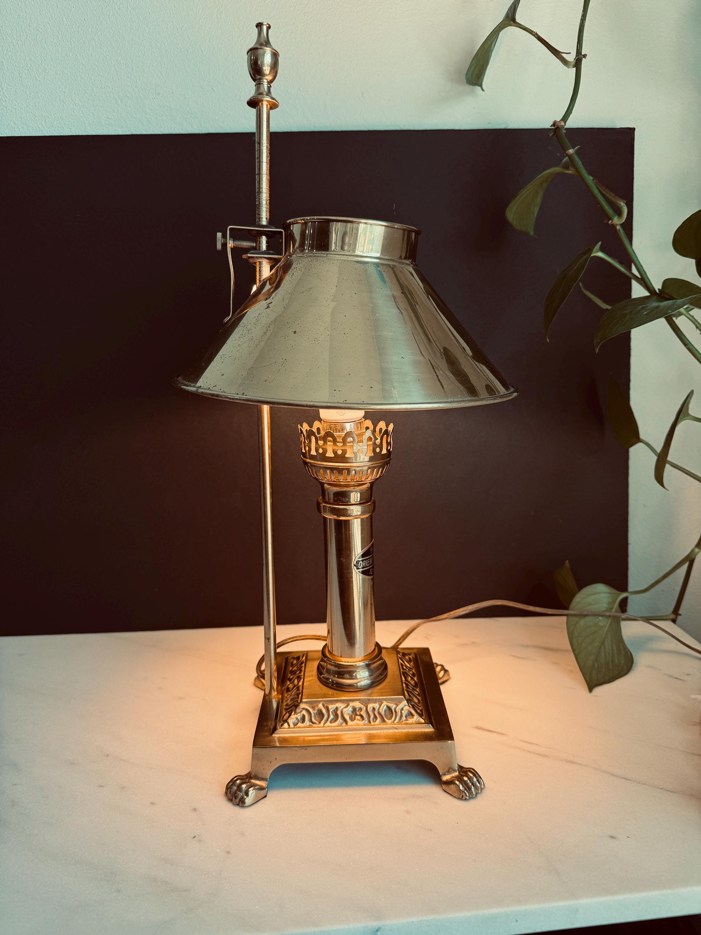 Solid Brass Orient Express Paris-istanbul Table Lamp | Adjustable