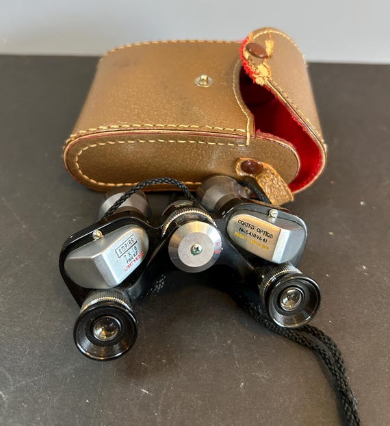 小物 neo used vintage Vintage Empire Opera Glasses: 7X18 Coated Optics, Leather Case - Etsy