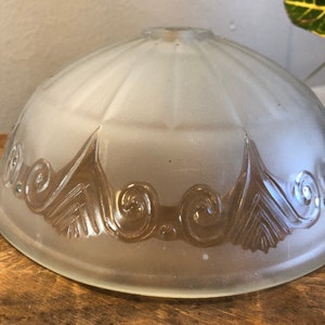 Vintage Art Deco Glass Ceiling Light Cover