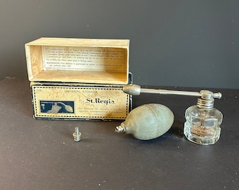 1920s St. Regis No. 100 Atomizer: Vintage Perfume Sprayer, Art Deco Collectible