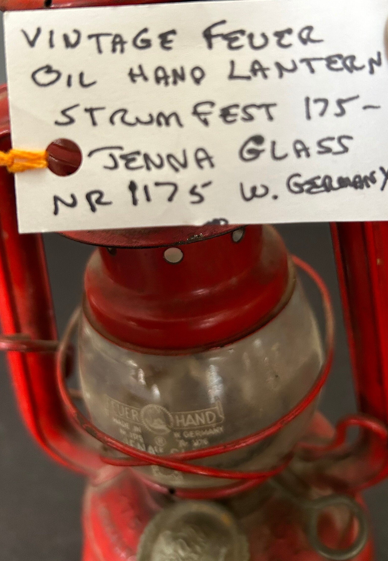 Feuerhand 175 Red Super Baby Hand Oil Lantern Lamp Jena Feuerhand 175 Red Super Baby Hand Oil Lantern Lamp Jena