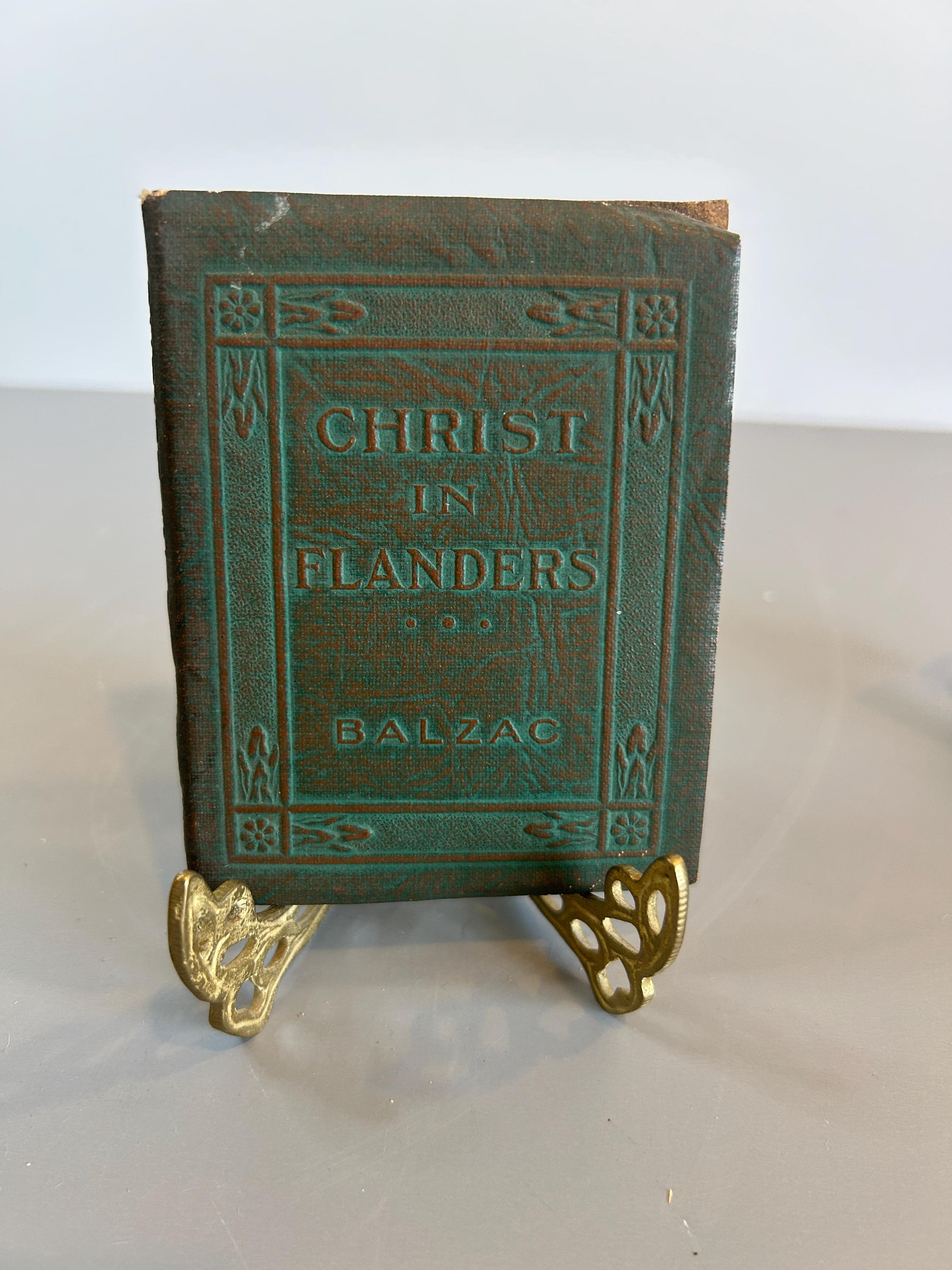 Christ in Flanders: Balzac, Little Leather Library Green & Copper