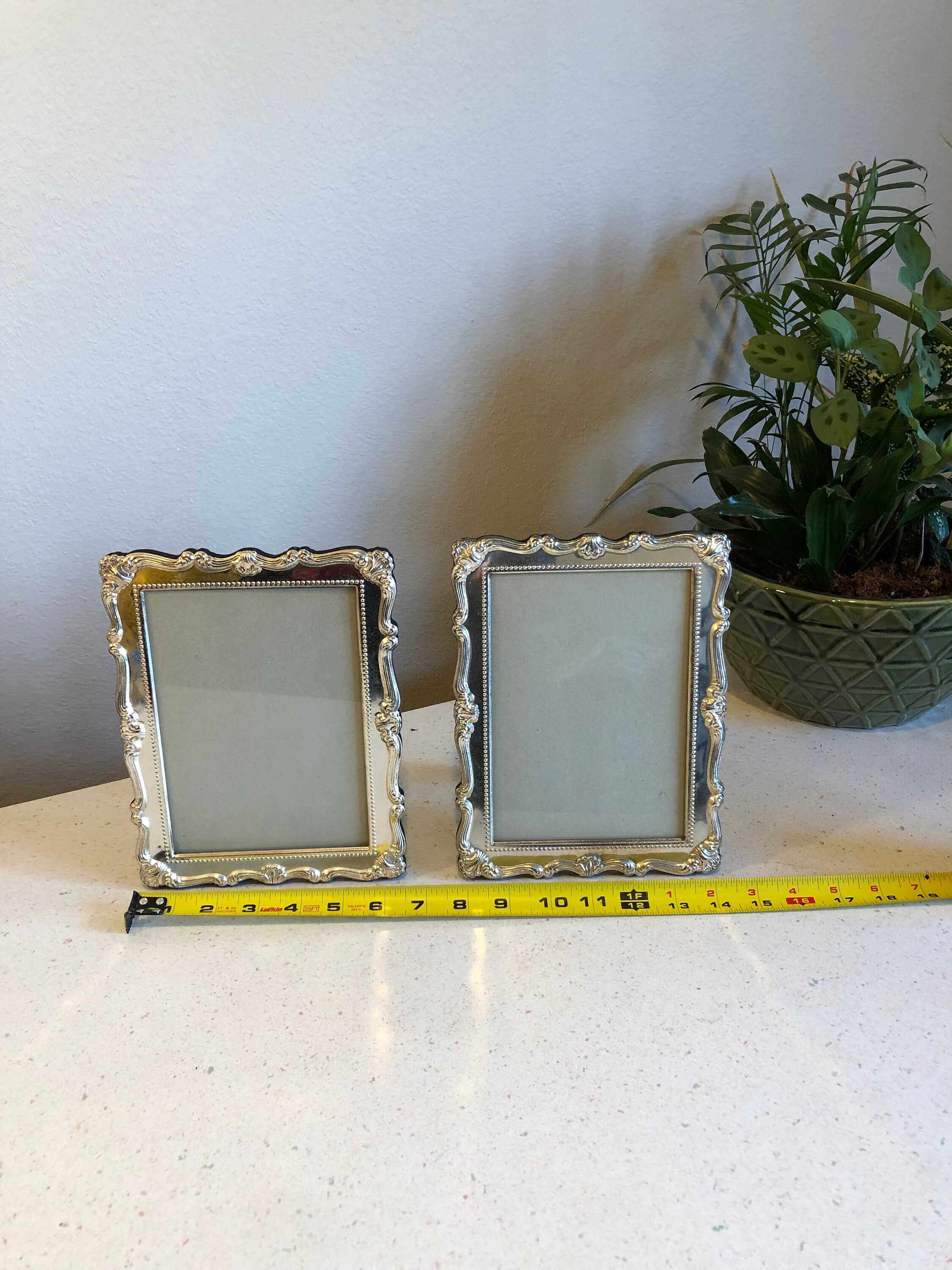 Craig Frames Stratton, 4x10 Picture Frame, Aged Pewter