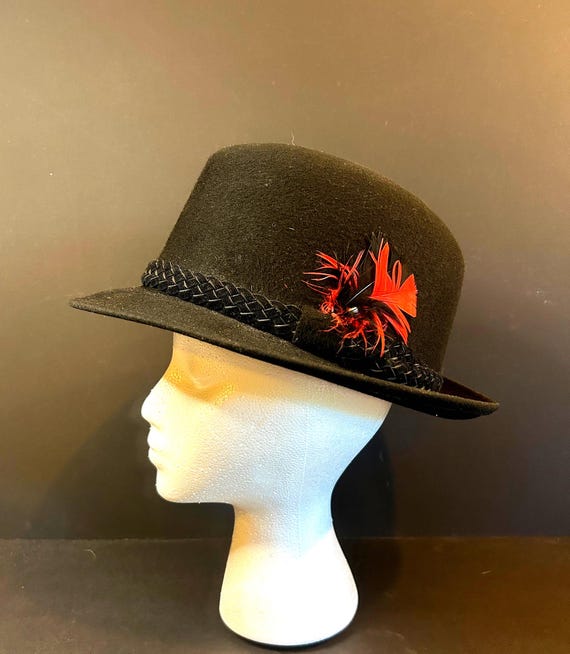 Vintage Bailey Black Wool Fedora, Men