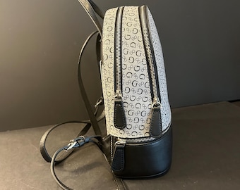 Guess New Black and Gray Backpack Purse With Tags 12 display picture 3