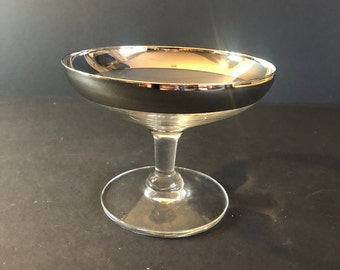 Dorothy Thorpe Footed Dish, cristalería vintage rara