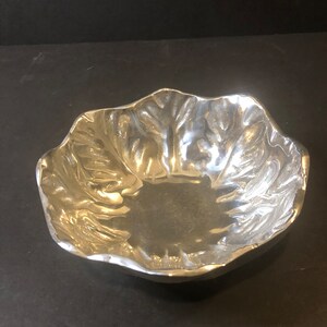 Cast Metal Bowl Pewter or Aluminum