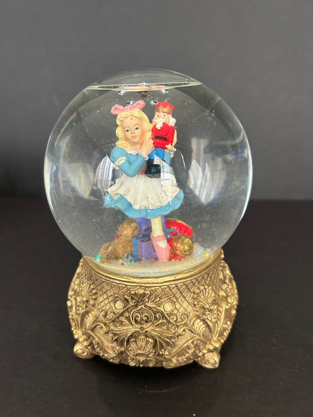 Nutcracker Musical Snow Globe Etsy