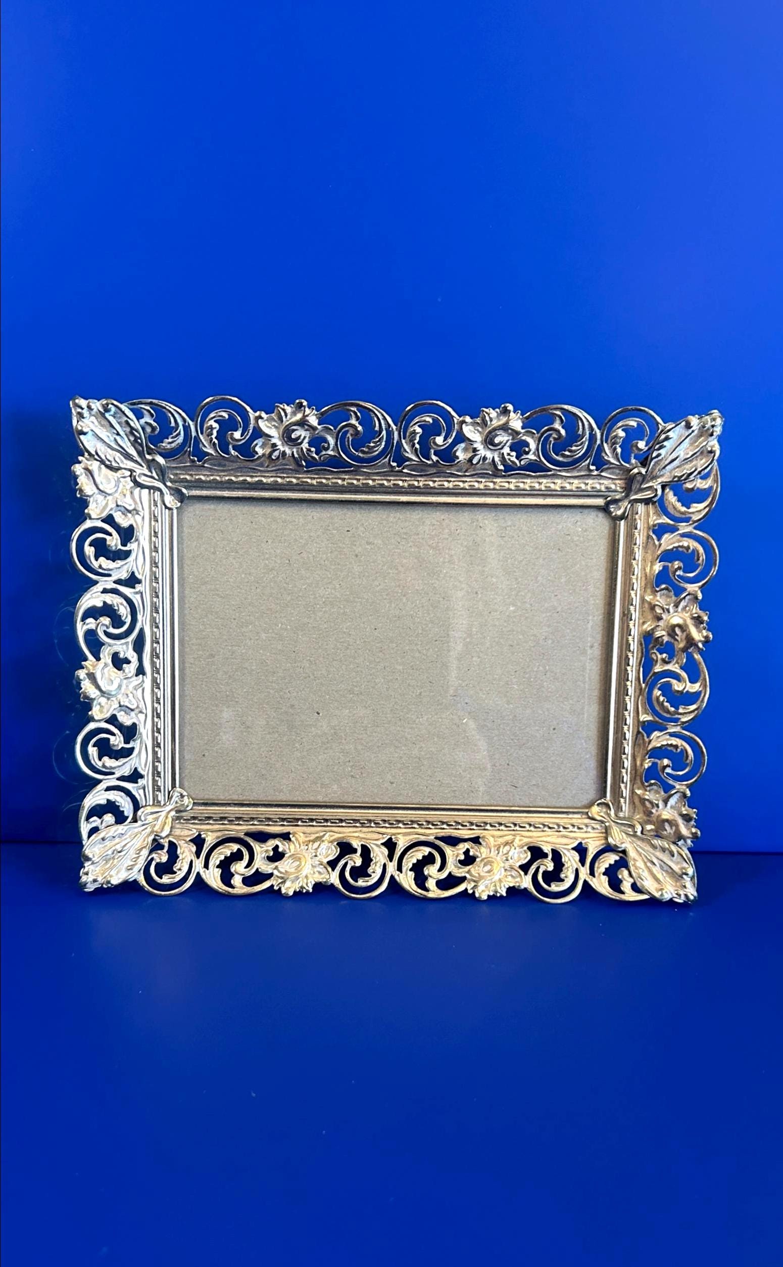 Vintage Gold Tone Filigree Picture Frame 5x7 Ornate Floral - Etsy