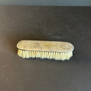 Antique Vintage Silver-Plated Clothing Brush | Elegant Floral Embossed Design | Collectible Vanity Accessory