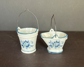 Keramik-Mini-Eimer-Schmuckstück-Teller 2,5-Zoll-Großmutter-Kern, Cottage-Kern