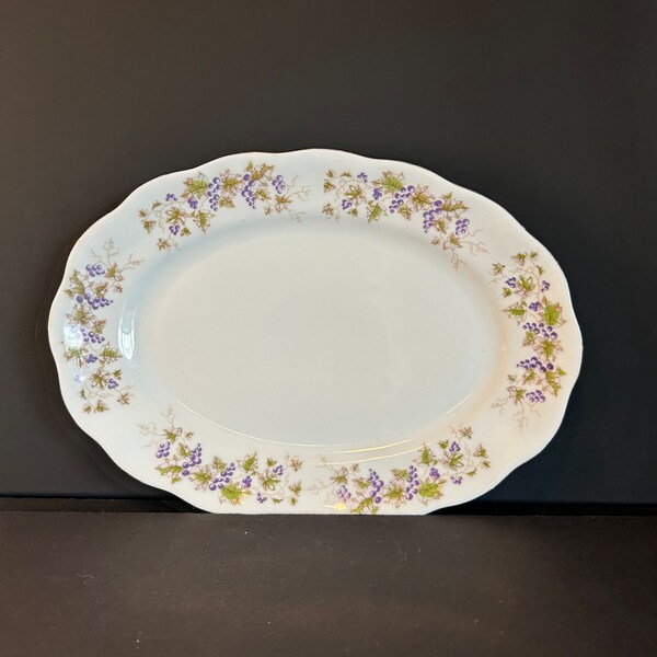 Favolina Fine China Platter: Elegant Polish Craftsmanship | Collectible & Vintage