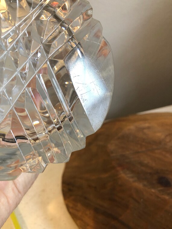 Crystal Glass Cylinder Vase Handmade in Poland 