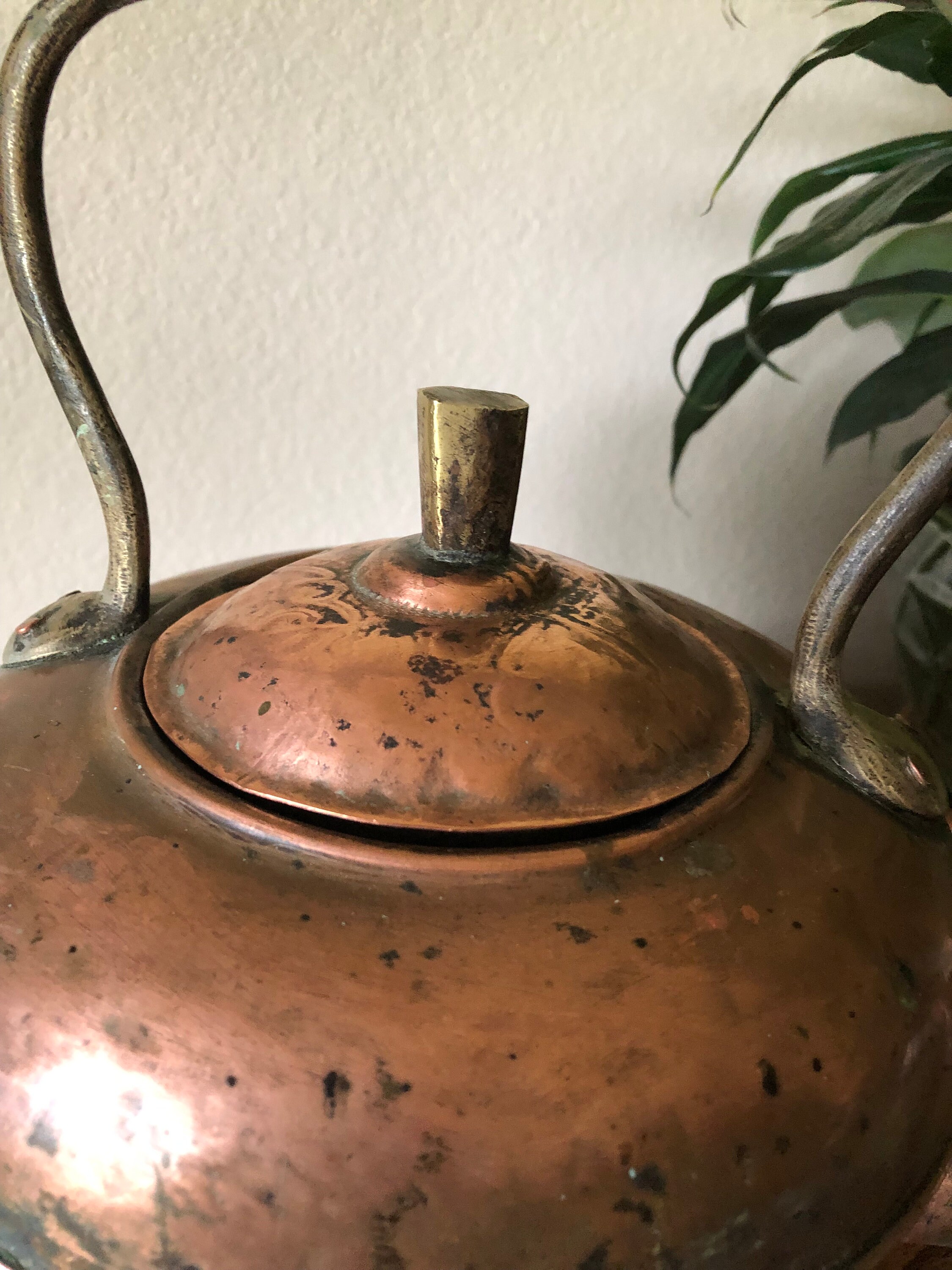 Vintage Antique Viking #128 Copper Tea Kettle