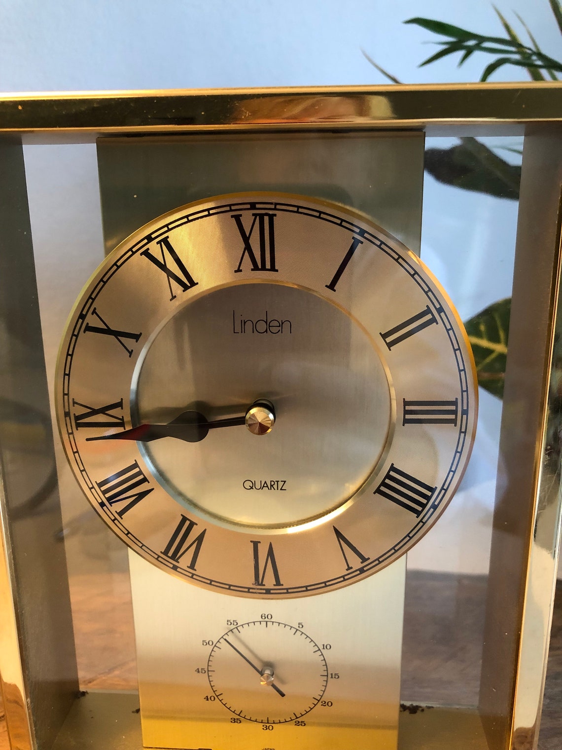 Linden Quartz Desk Clock MCM Decor Etsy