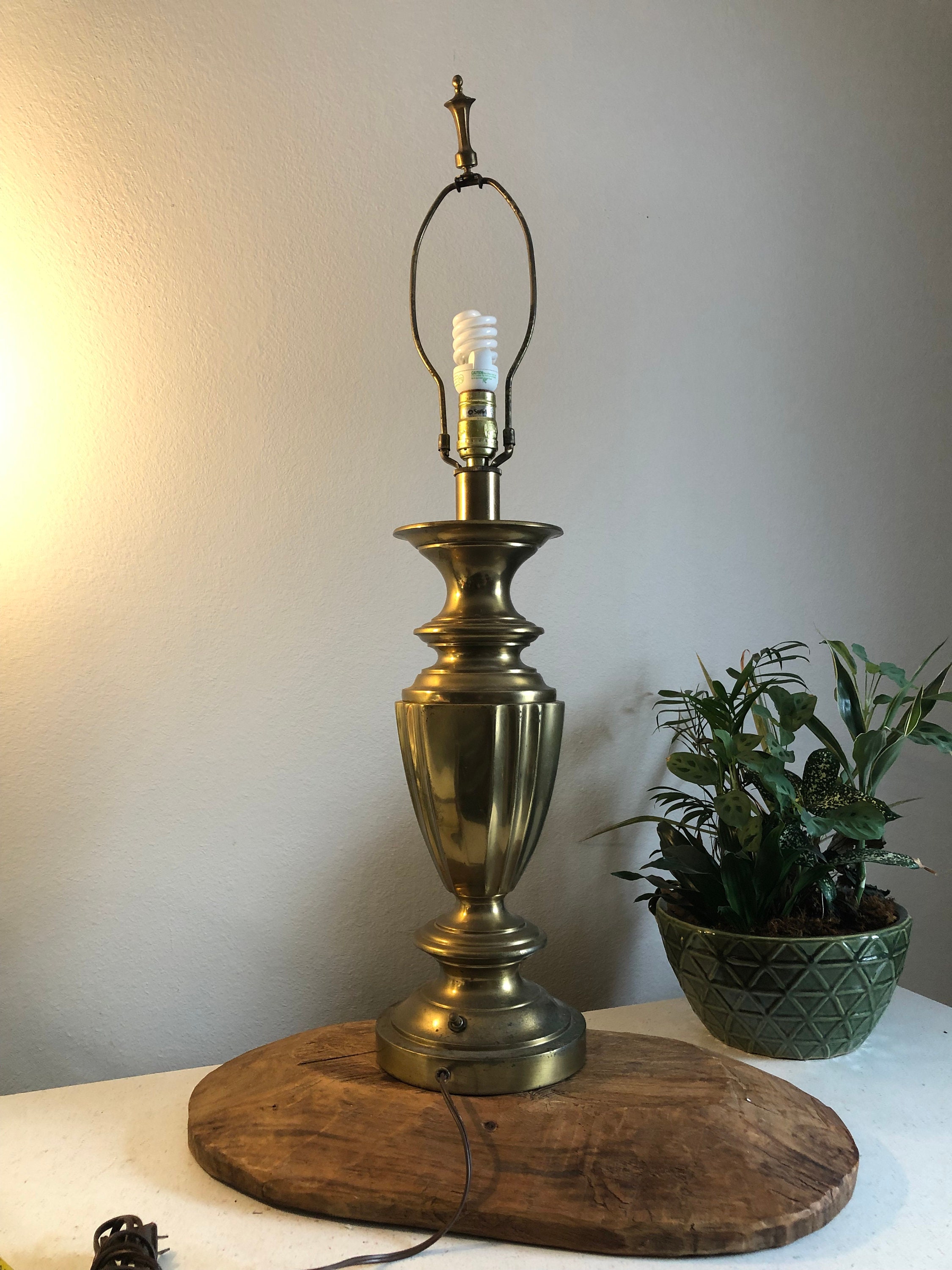 Stiffel Brass Vintage Lamp Heavy and Well Made, Unique Vintage