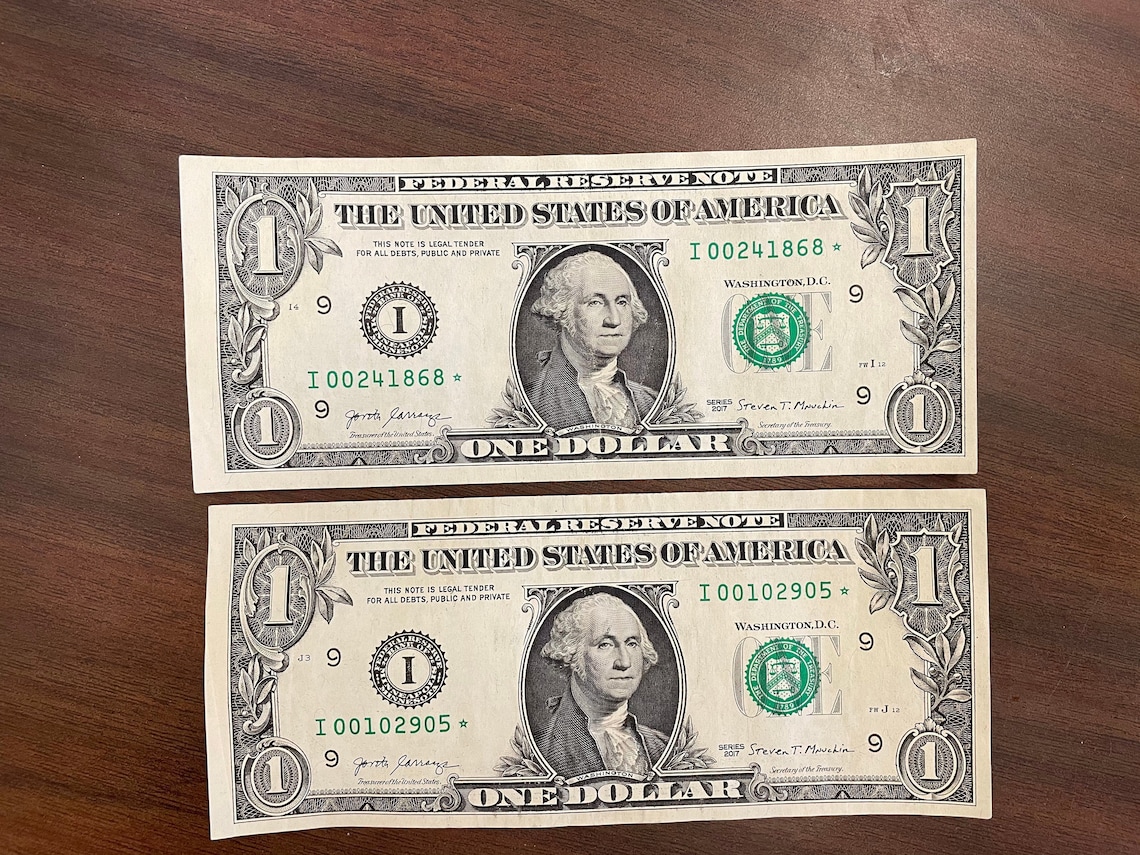 Rare one dollar bills start note Etsy
