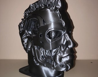 3D Printed Terminator Bust: Headphone Stand