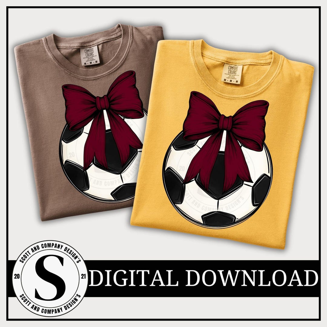 Soccer Mom PNG | Coquette Bow Game Day School Spirit Design | Digital ...