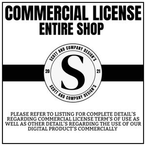 Scott And Company Design&#39;s Commercial Use License | Entire Shop