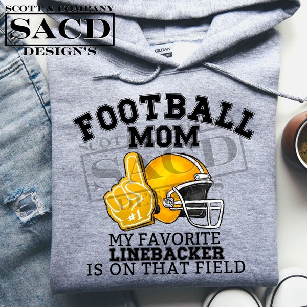 Football Png,LineBacker Football Mom TShirt Design,Football Mama, Sports Mom png, Sports Mama, Digital Download