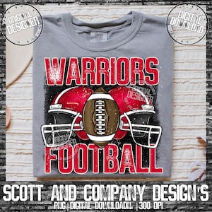 Warriors PNG,Football Team PNG,Warrior Sublimation Design,Warrior Team,Digital,Digital Download,PNG,Football,Warriors Sublimation,Warrior