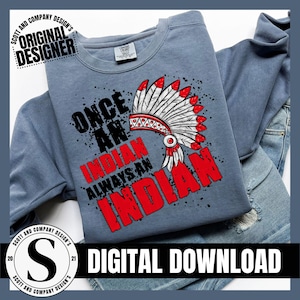 Indians PNG, Trendy Preppy Red Indian Football Mom, Cheer Mama, Baseball, Softball, Volleyball, Soccer, Basketball Digital Download