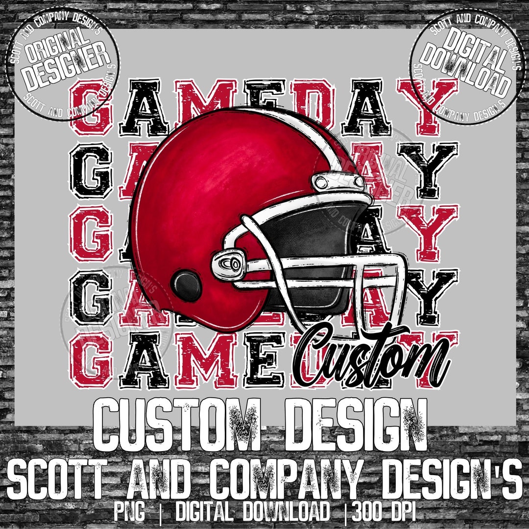 Custom Gameday Football Helmet Game Day Custom Design Custom Etsy