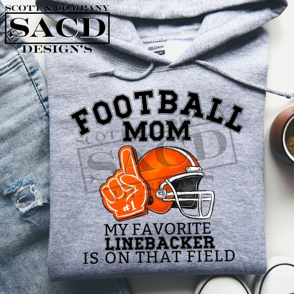 Football Png,LineBacker Football Mom TShirt Design,Football Mama, Sports Mom png, Sports Mama, Digital Download