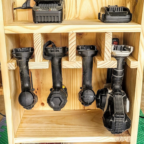 Drill Charging Station Etsy
