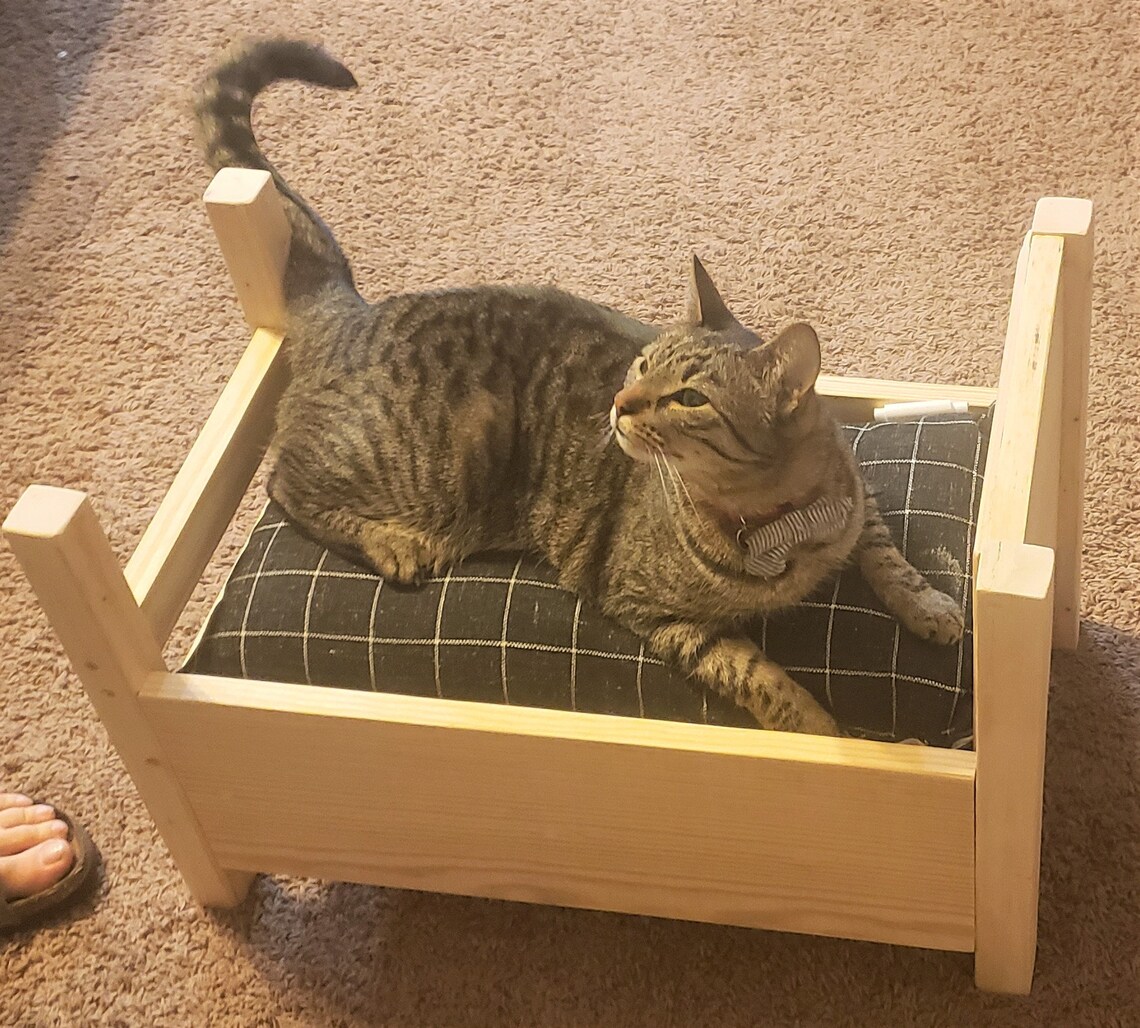 Handmade Wood Cat Wall Bed Pet Bed Cat Shelf Bed Animal Etsy