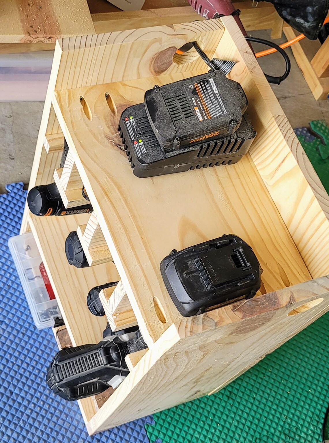 Benchtop Tool Storage Drill Holder & Charging Standalone Etsy