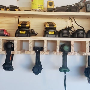 Cordless Drill Organizer | Cordless tool organizer | Garage organizer | Cordless Drill Holder | Gift for him